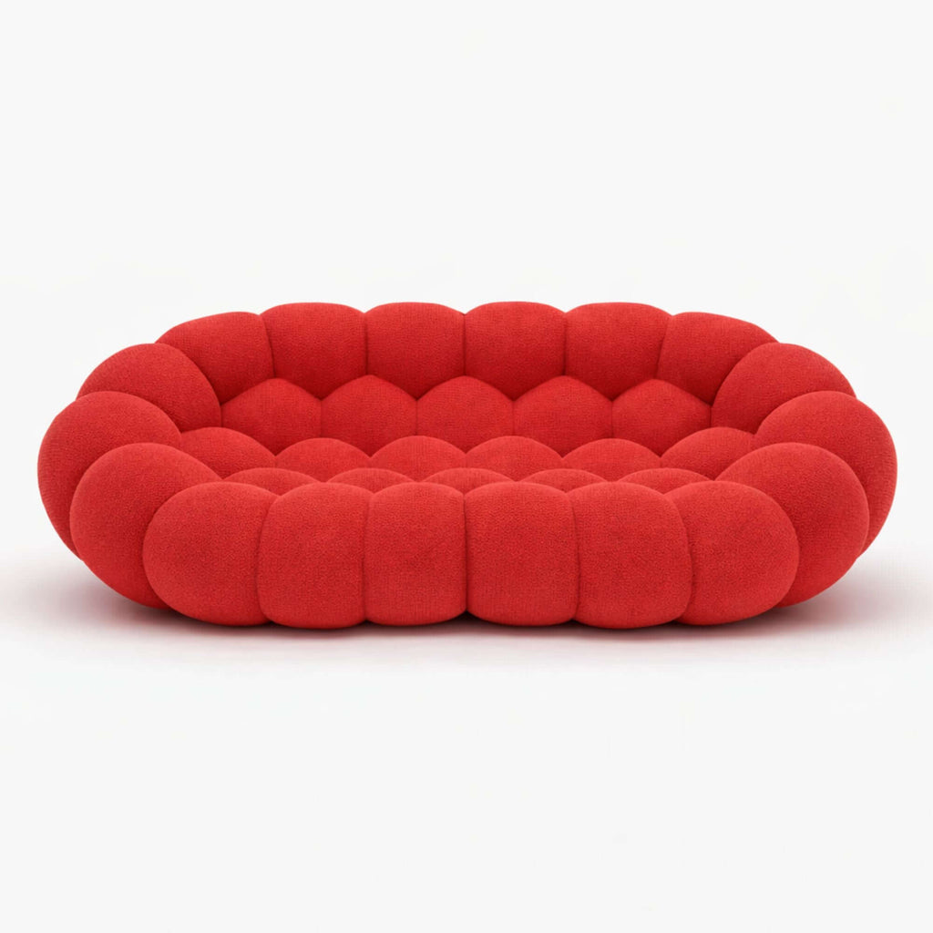 Canapé 2 places rouge confortable Cocoonair