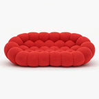Canapé 2 places rouge confortable Cocoonair