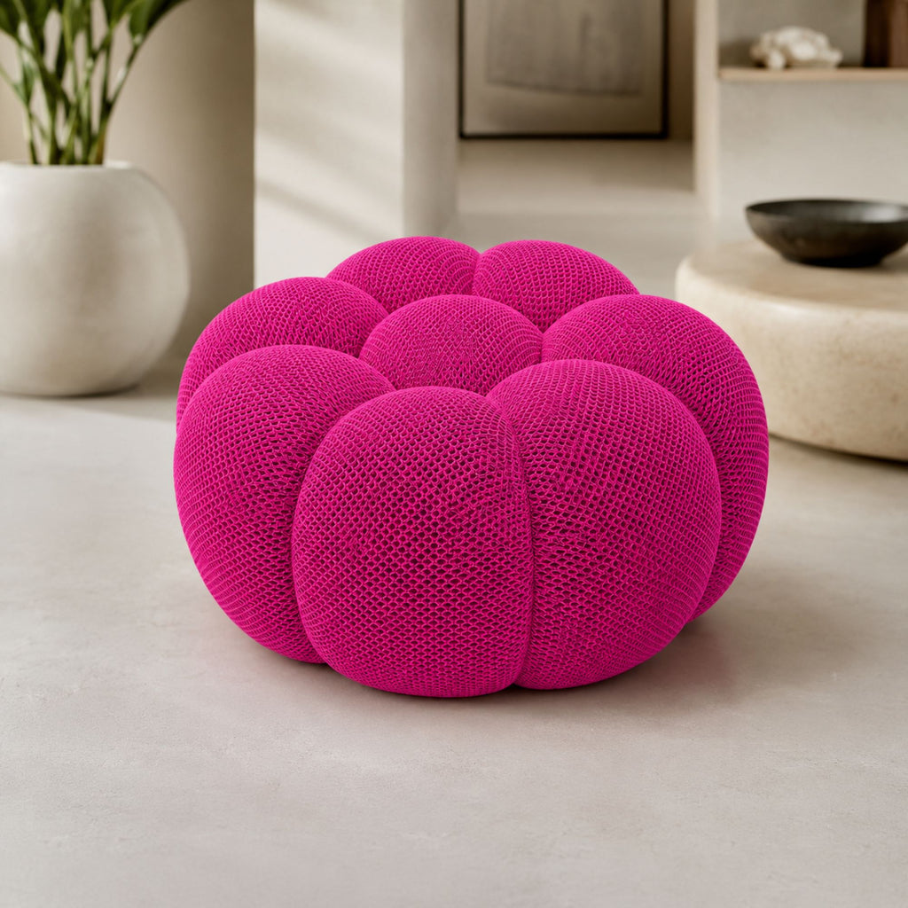 Pouf cosy rose confortable – design moderne Cocoonair