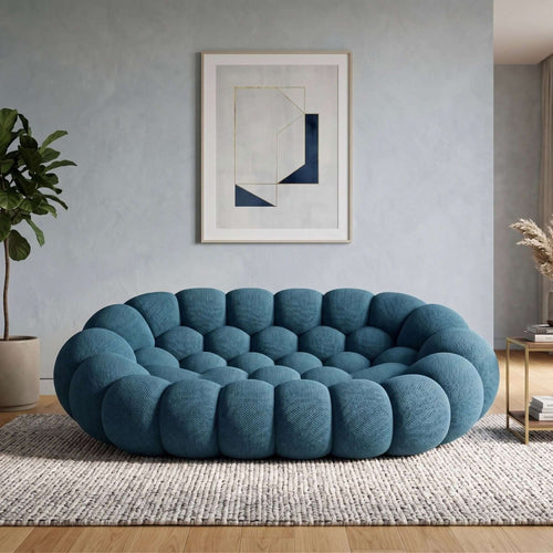 Canapé 2 places bleu confortable Cocoonair