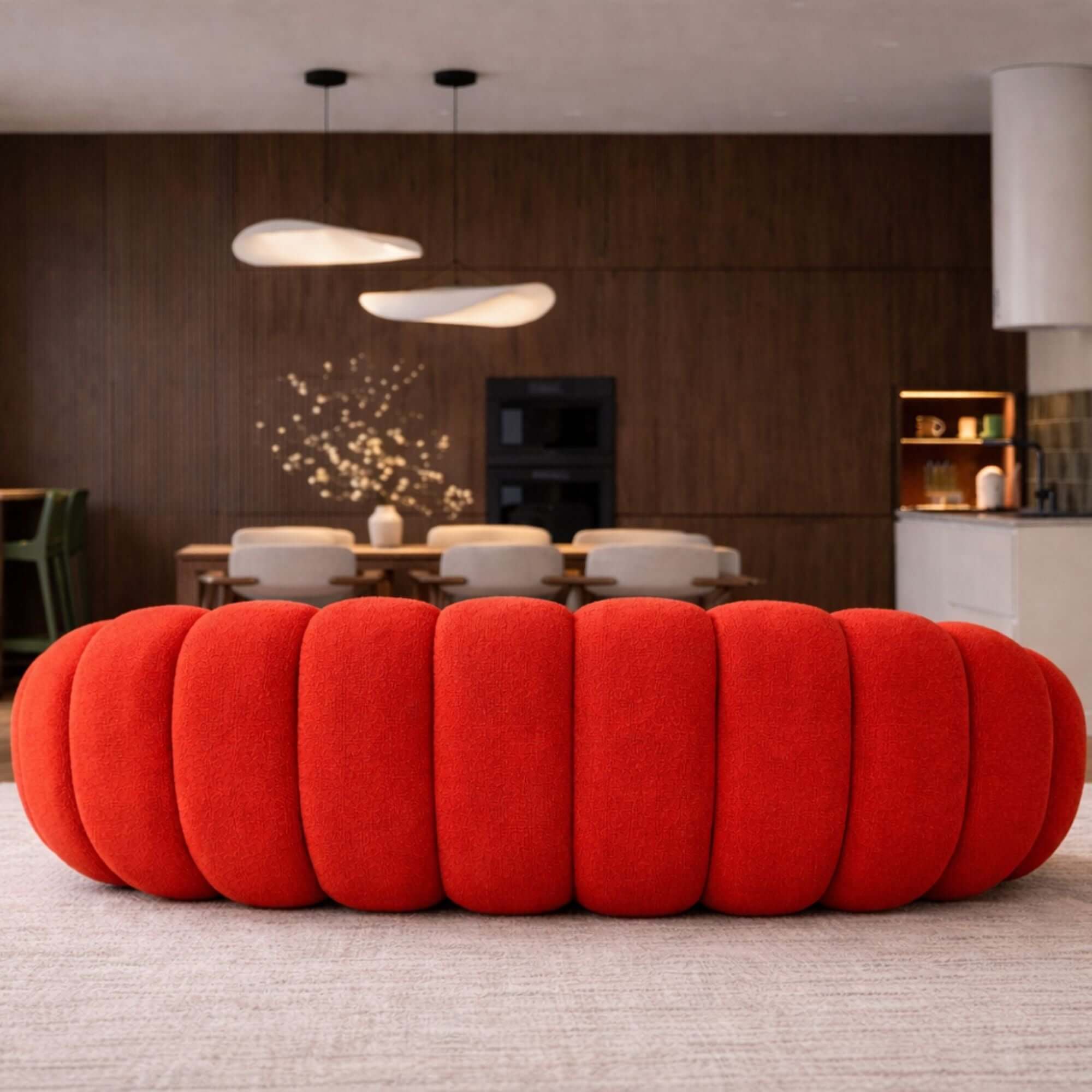 Canapé 2 places rouge confortable Cocoonair