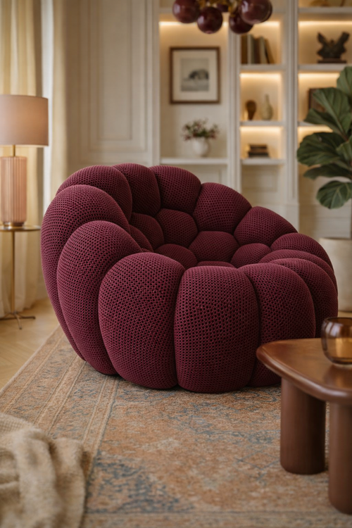 Fauteuil Bubble Bordeaux