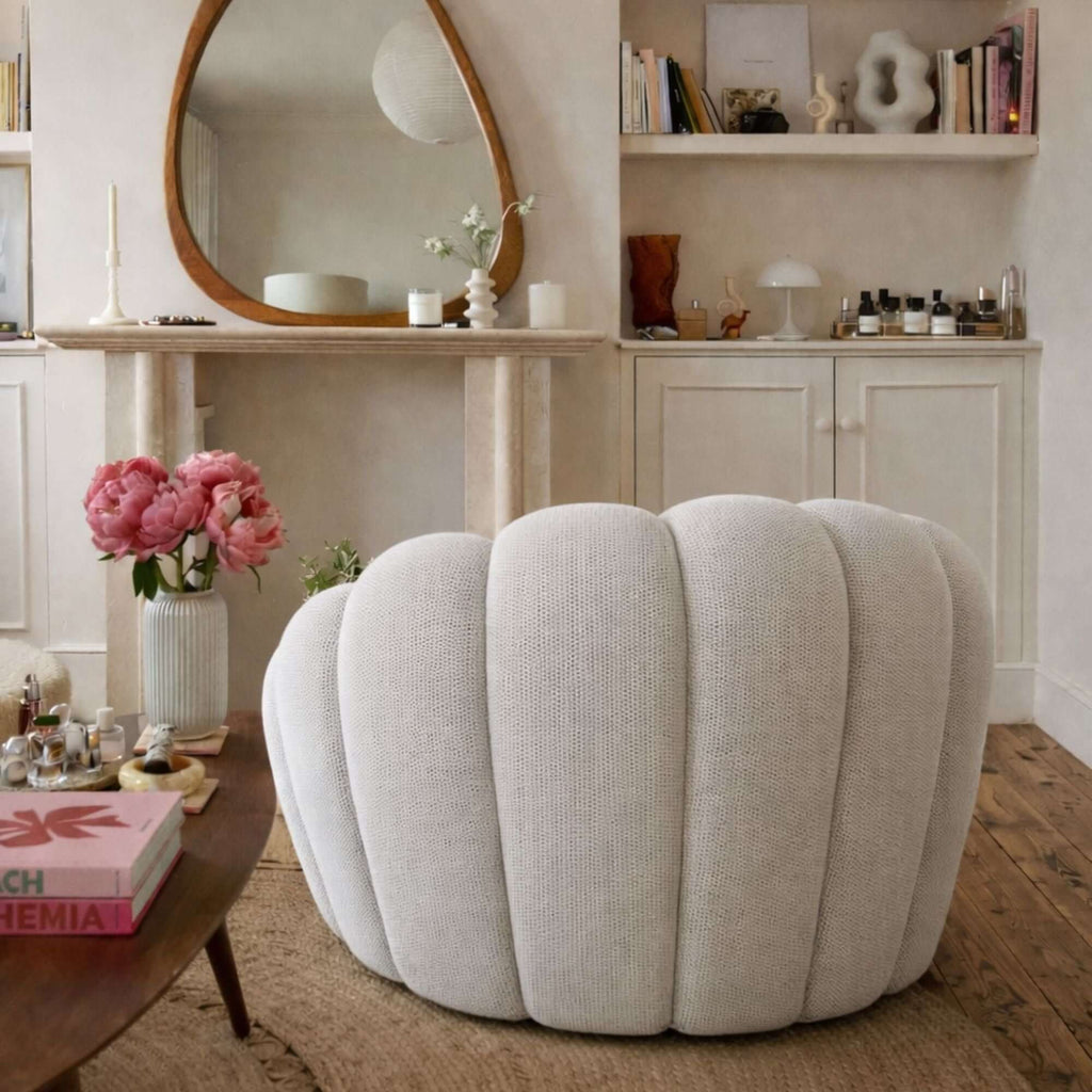 Fauteuil cosy blanc confortable Cocoonair