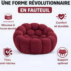 Fauteuil cosy bordeaux confortable Cocoonair