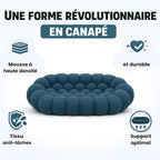 Canapé 2 places bleu confortable Cocoonair