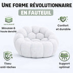 Fauteuil cosy blanc confortable Cocoonair
