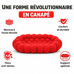 Canapé 2 places rouge confortable Cocoonair