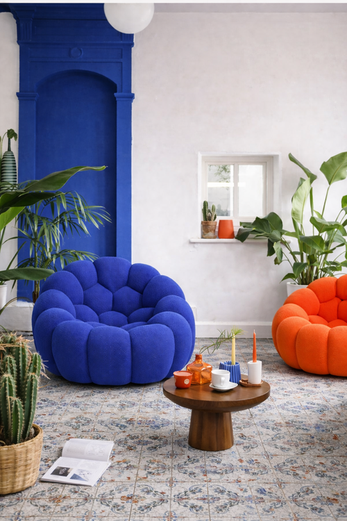 Fauteuil Bubble Bleu électrique