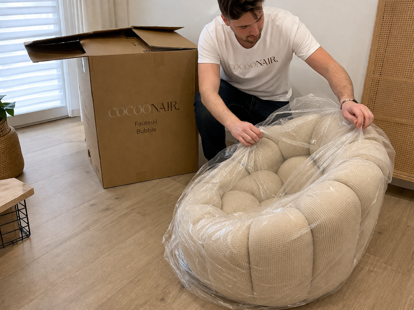 Cosy Chair Corde - Fauteuil Bubble Vama