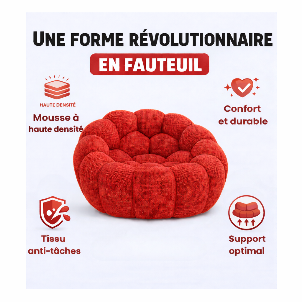 Cosy Chair Rouge - Fauteuil Bubble Vama