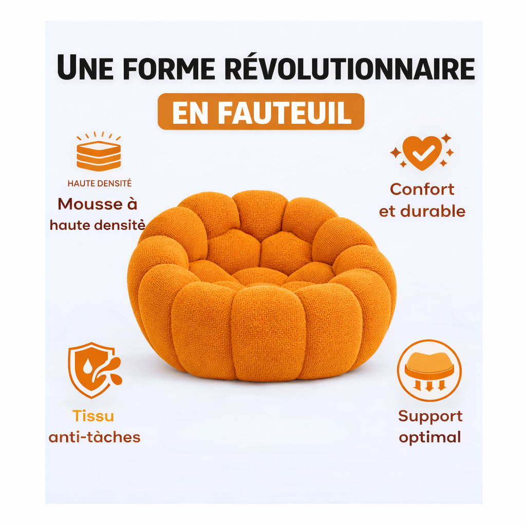 Cosy Chair Orange - Fauteuil Bubble Vama