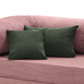 Coussin velours côtelé émeraude Cocoonair