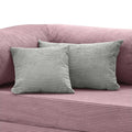 Coussin velours côtelé gris confortable – design élégant Cocoonair