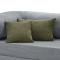 Coussin velours côtelé vert kaki Cocoonair