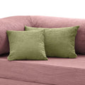 Coussin velours côtelé vert olive Cocoonair