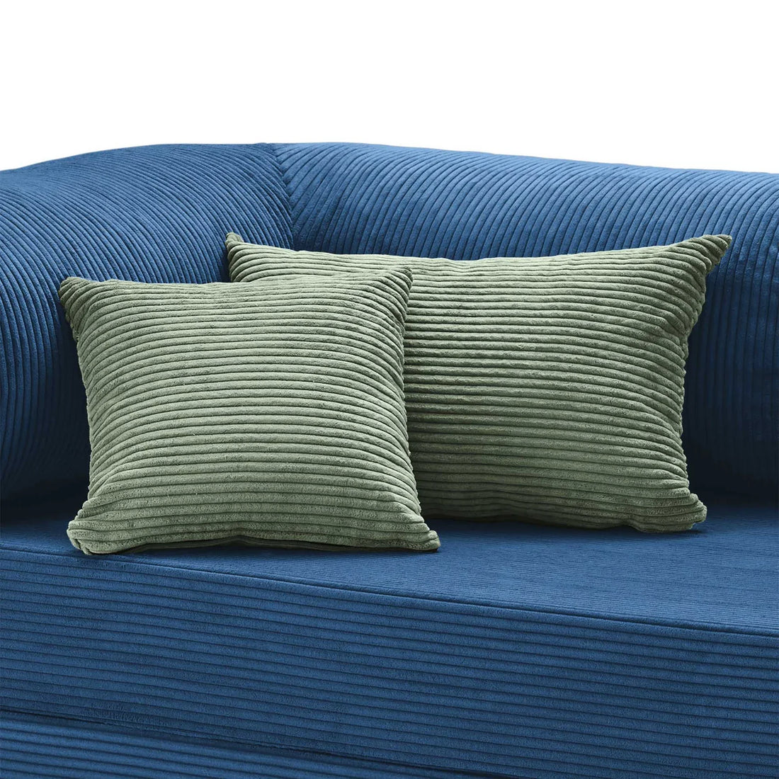 Coussin velours côtelé vert sauge Cocoonair
