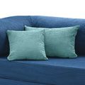 Coussin velours côtelé turquoise confortable – design élégant Cocoonair