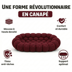 canapé 2 places bordeaux tissu confortable salon