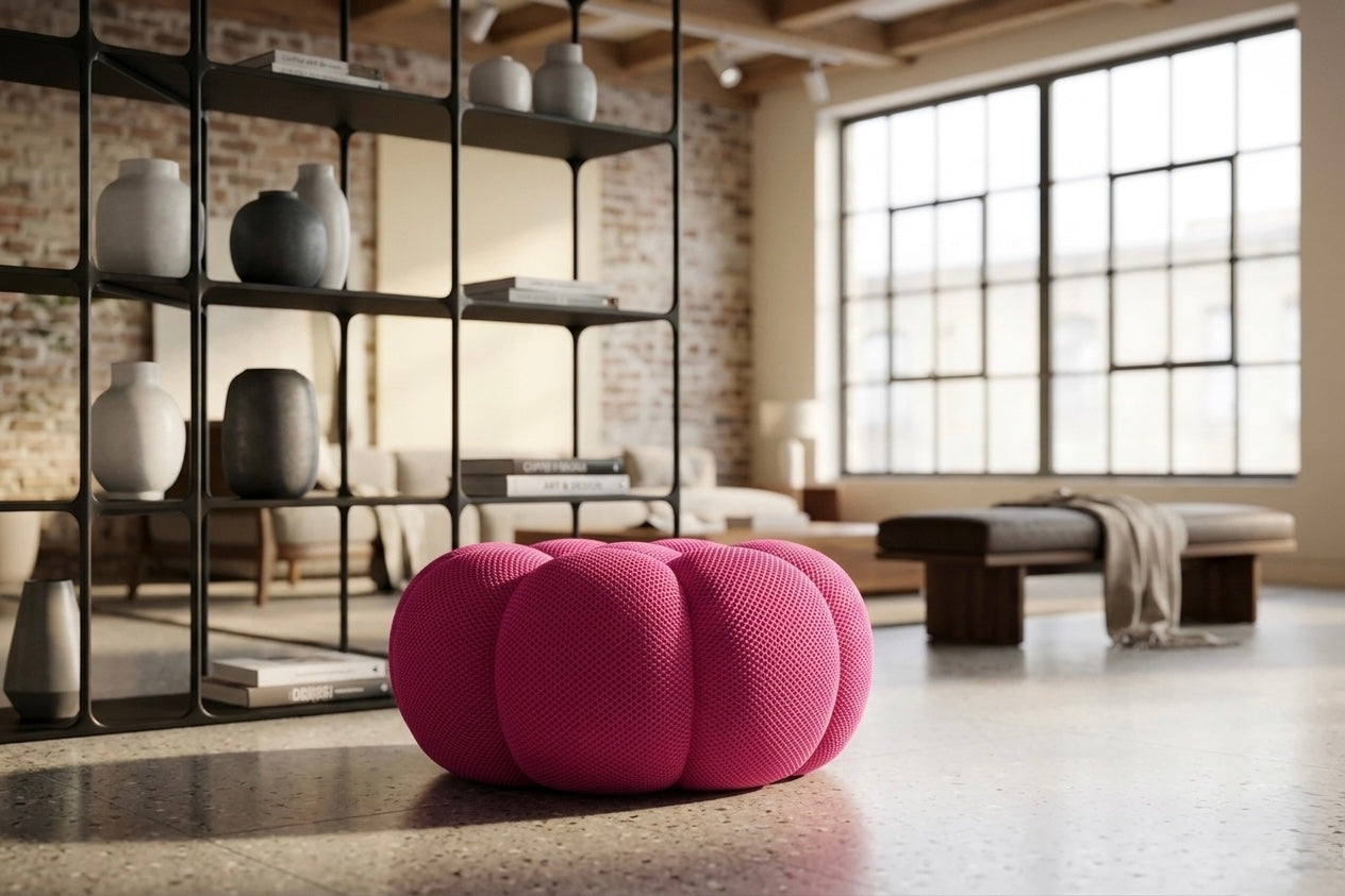 Cocoon Pouf Rose