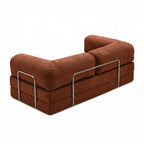     Canapé cosy rouille confortable angle gauche