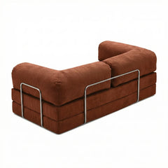     Canapé cosy rouille confortable angle gauche